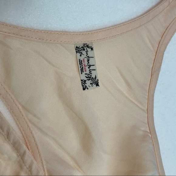 FREE PEOPLE Cream Cinched Camisole Large - Picture 11 of 13